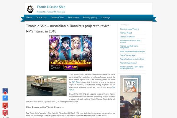 titanic2ship.com site used Delicacy