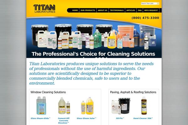 Titan theme site design template sample