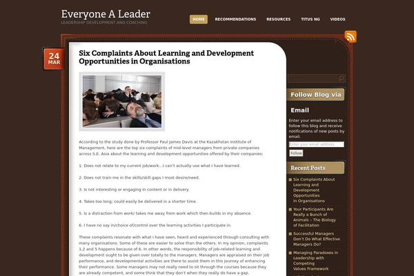 WordPress website example screenshot