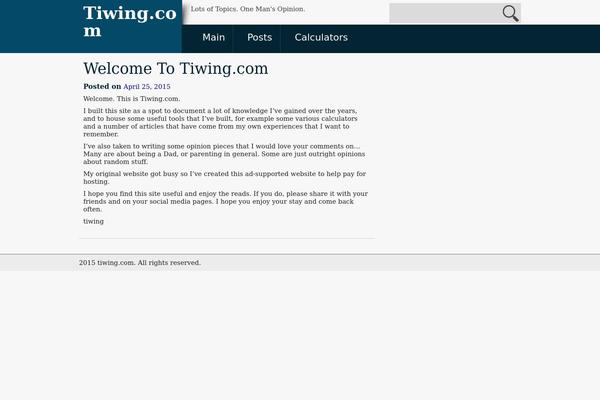 WordPress website example screenshot