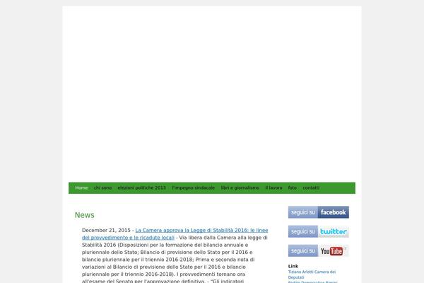 tizianoarlotti.com site used Twenty Ten