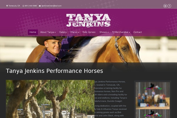 tjenkinsperformancehorses.com site used Tanya