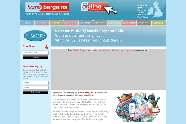 tjmorris.co.uk site used Homebargains_corporate