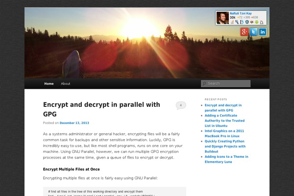 WordPress website example screenshot