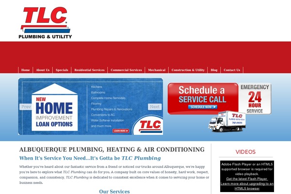 tlcplumbing.com site used Tlc2014