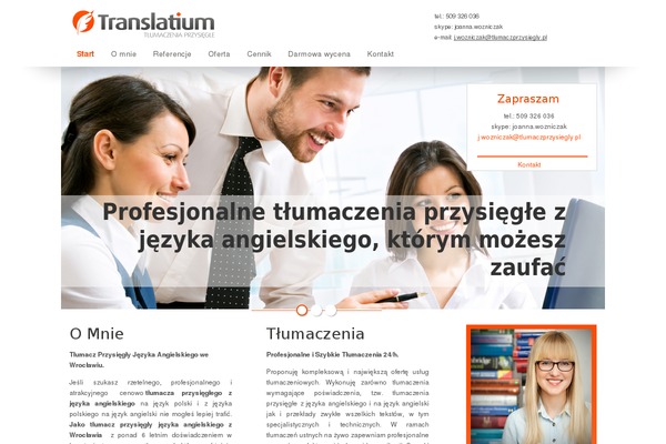 tlumaczprzysiegly.pl site used Translatium