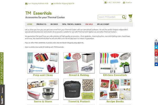 tm-essentials.com.au site used Tmessentials