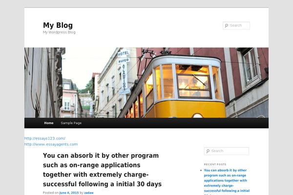 Twenty Eleven theme site design template sample