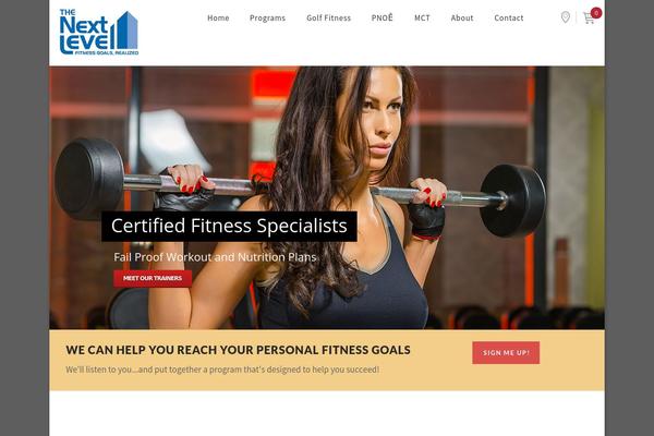 FitPro theme site design template sample