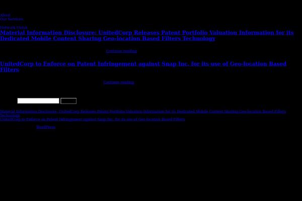 WordPress website example screenshot