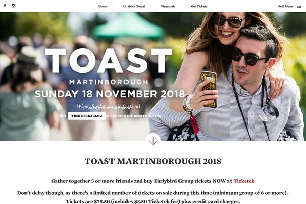 toastmartinborough.co.nz site used Toast