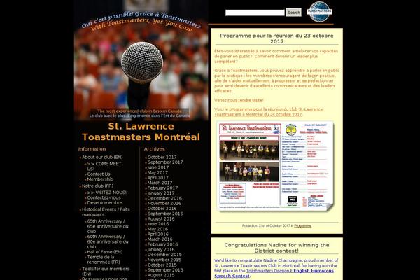 toastmastersmontreal.com site used Lyrics-theme