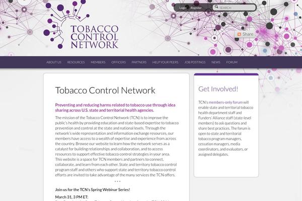 tobaccocontrolnetwork.org site used Ttac