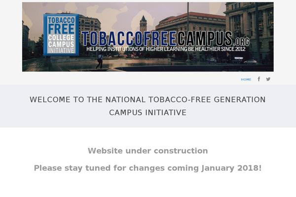 tobaccofreecampus.org site used Optimizer.0.4.8