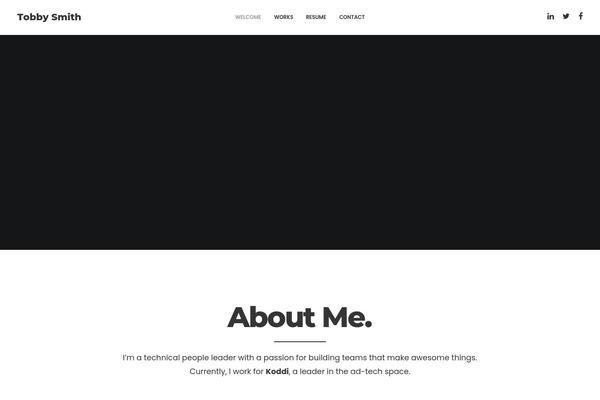 Brooklyn theme site design template sample