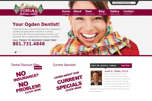 tobiasdental.com site used Tobias