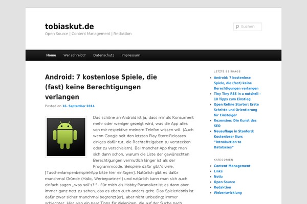 WordPress website example screenshot