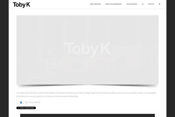 X Child theme site design template sample
