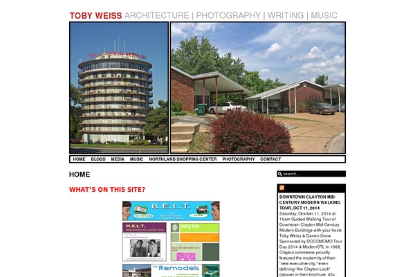 tobyweiss.com site used an ordinary theme