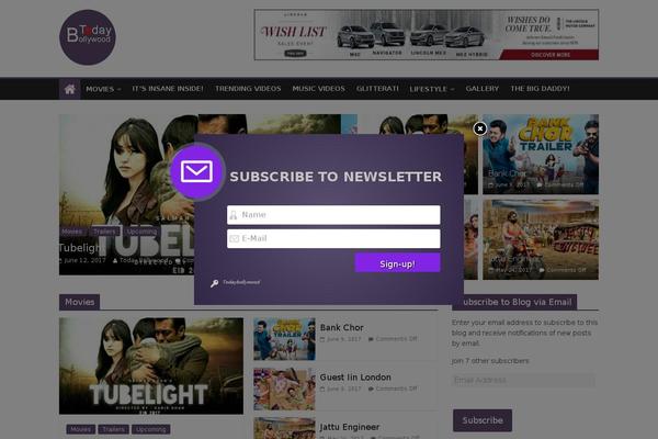 Site using Featured Video Plus plugin