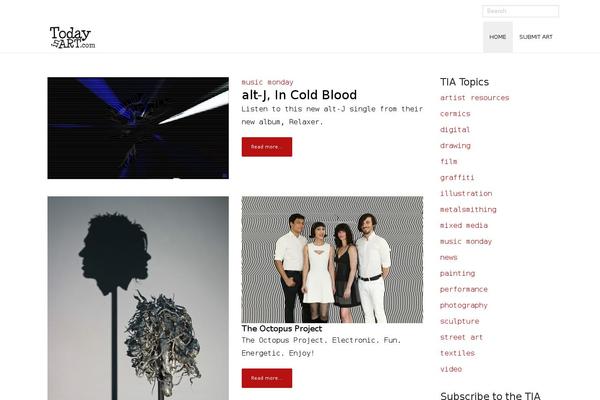 Tia theme site design template sample