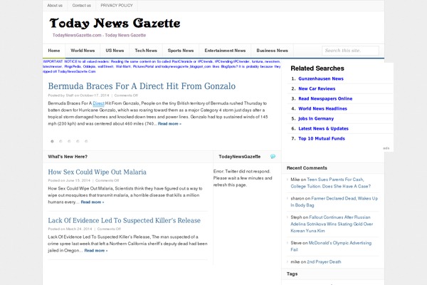 todaynewsgazette.com site used Daily