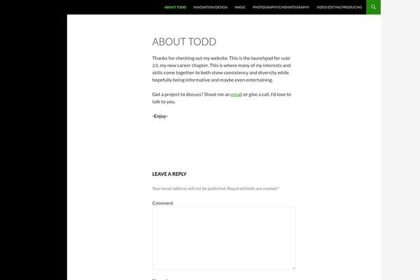 Twenty Fourteen theme site design template sample