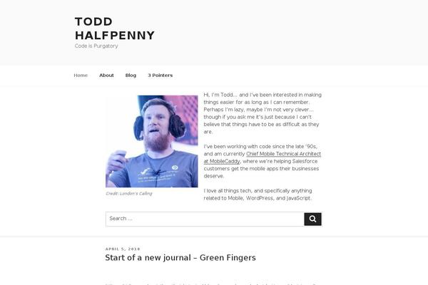 toddhalfpenny.com site used Toddhalfpenny-wp-theme