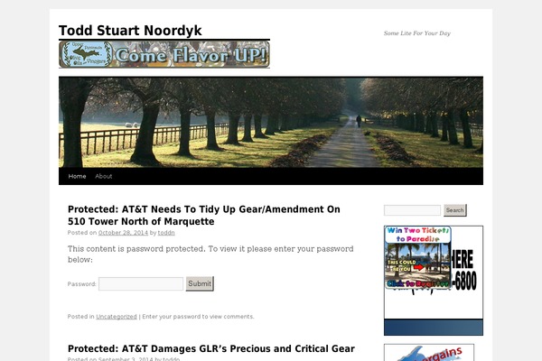 Twenty Ten theme site design template sample