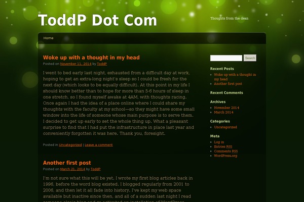 Modern Green Theme theme site design template sample