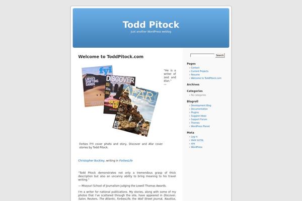 Default theme site design template sample