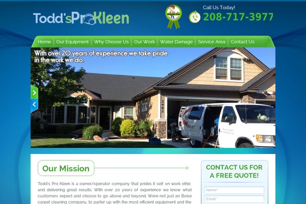 toddsprokleen.com site used Carpet-cleaners