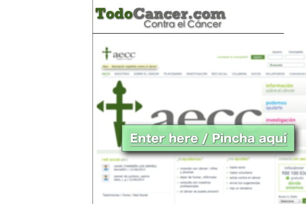 todocancer.com site used Greenie