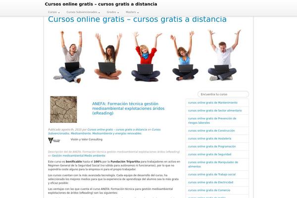 Site using Cursos plugin