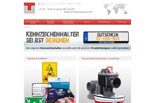 toennjes.de site used Toennjes-landing