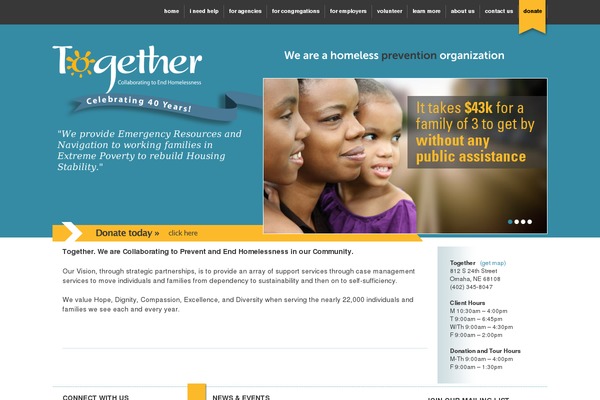 Together theme site design template sample