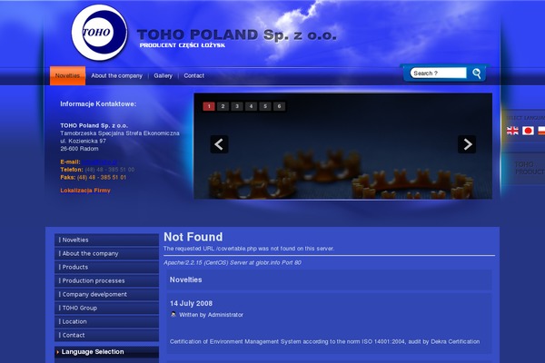 toho.pl site used Sage