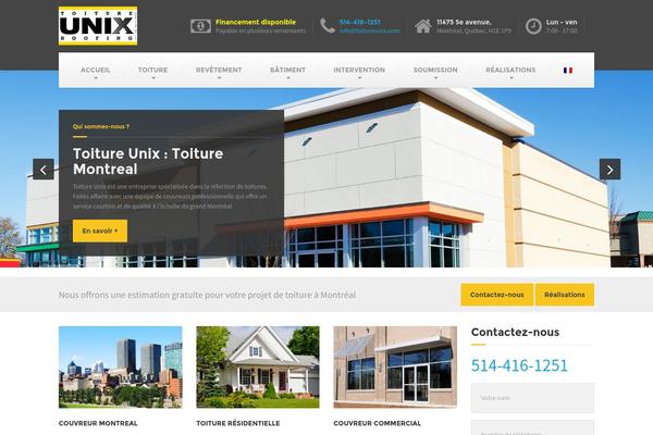 toitureunix.com site used Buildpress-wp