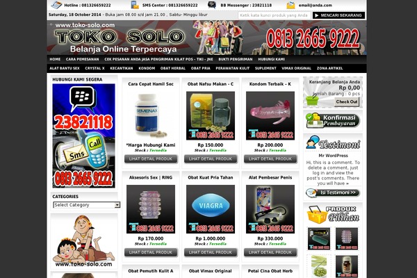 IndoStore theme site design template sample