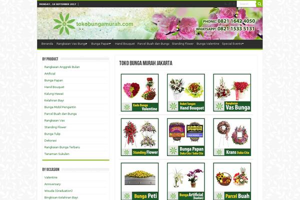 tokobungamurah.com site used Sahifa-responsive
