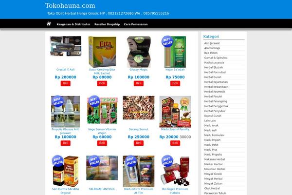tokohauna.com site used Pasaraya-v2