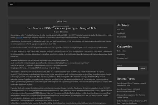 WordPress website example screenshot