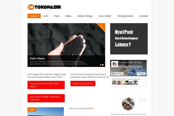 Gonzo theme site design template sample