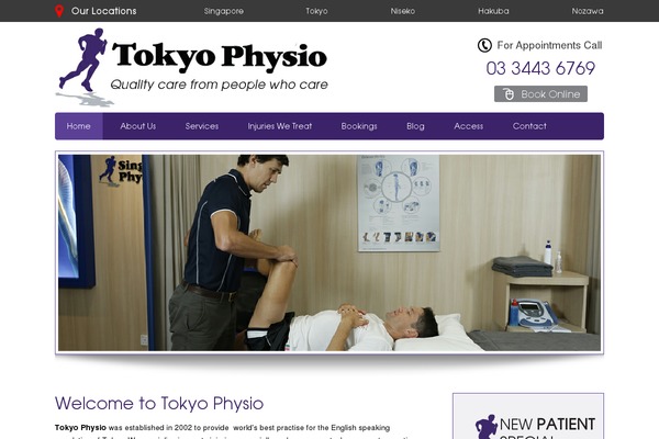 Tokyo theme site design template sample