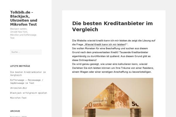 WordPress website example screenshot