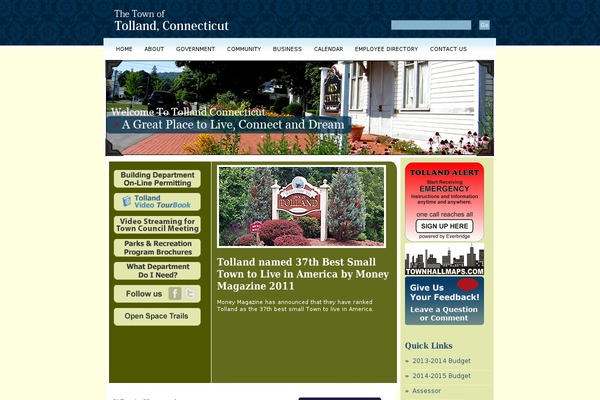 WordPress website example screenshot