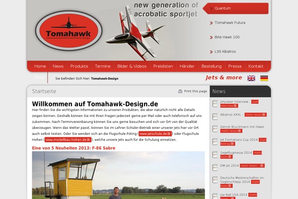 tomahawk_englisch theme websites examples