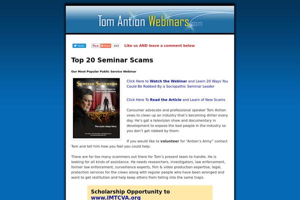 WordPress website example screenshot