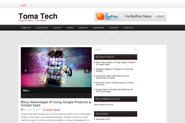 tomatech.net site used Techwp