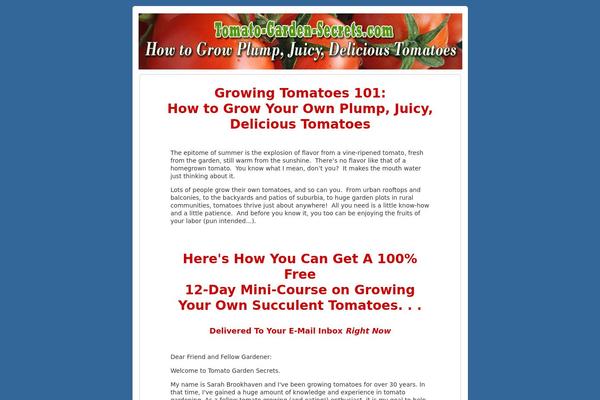 tomato-garden-secrets.com site used Nicheprofitpressv2